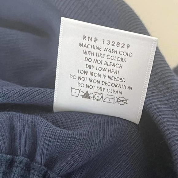 Lovers and Friends Top Long Sleeve Open Tie Back Blue Size M - Picture 6 of 9